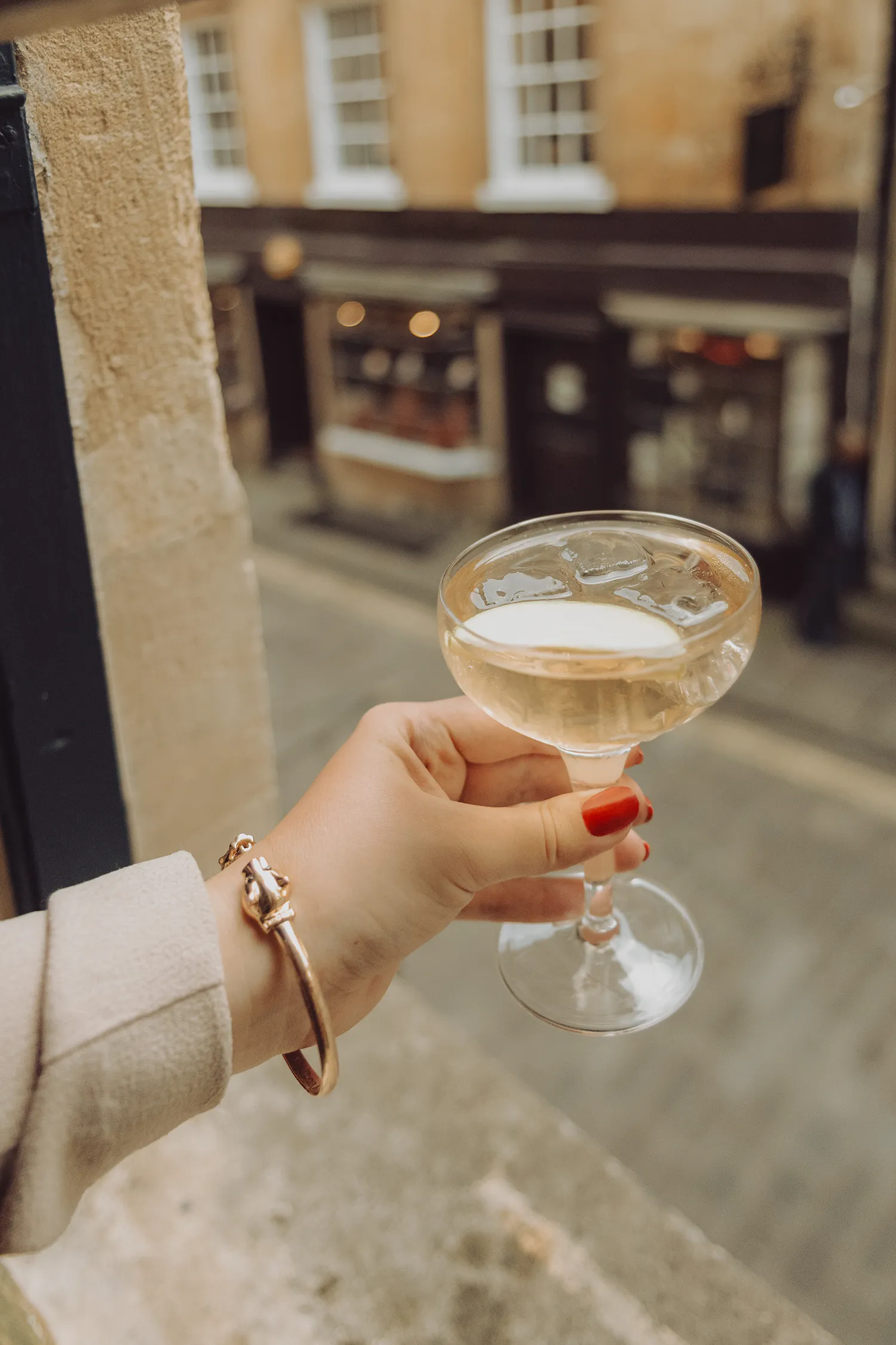 Jane Austen–inspired cocktail at The Canary Gin Bar in Bath, England.